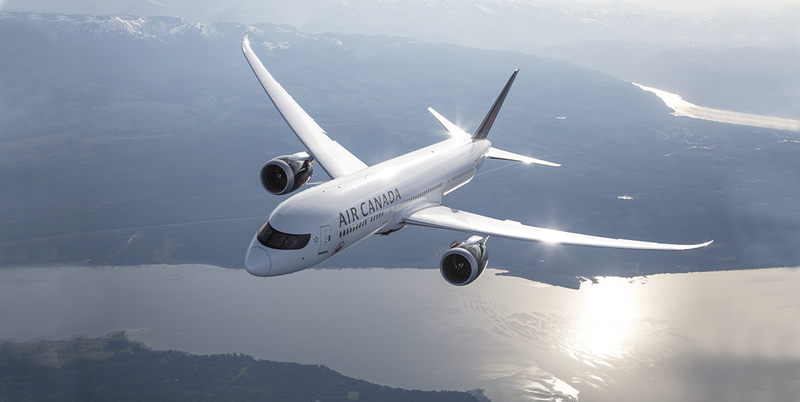 Official Air Canada aircraft image from the Travel Ready Hub