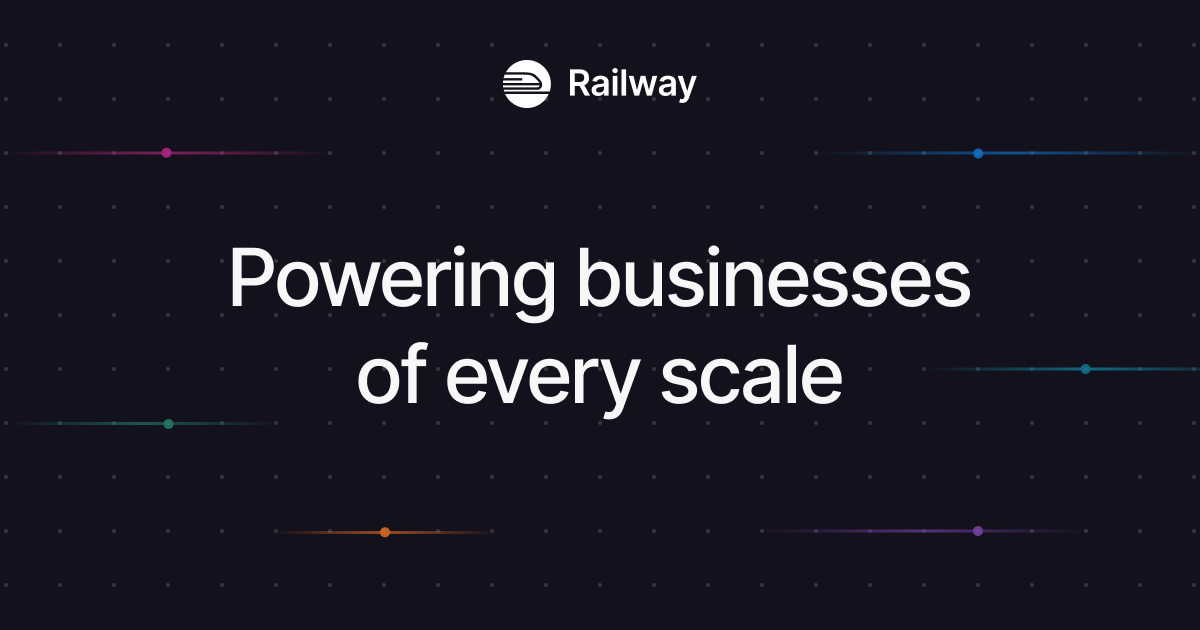 Official Railway customer page graphic