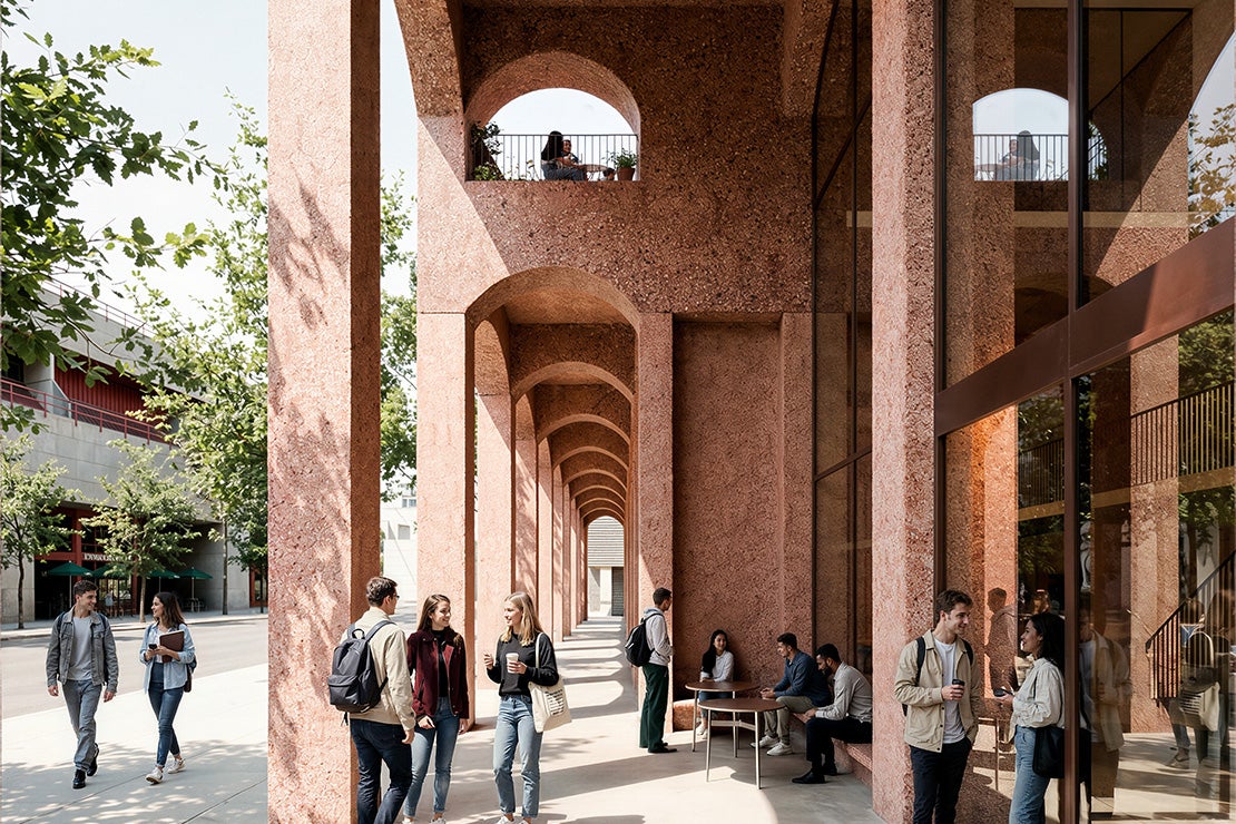 Rendering of a planned Harbord Street residence exterior.