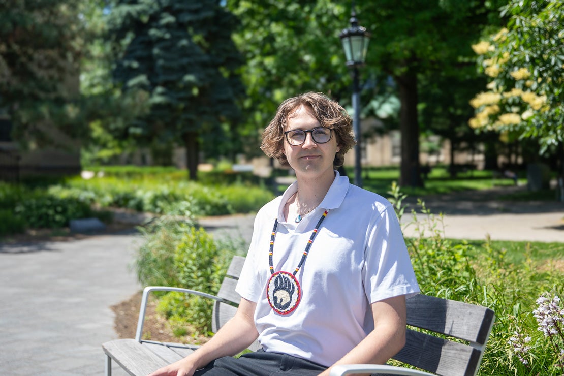 A student brings Indigenous perspectives into conversations about emerging energy projects.