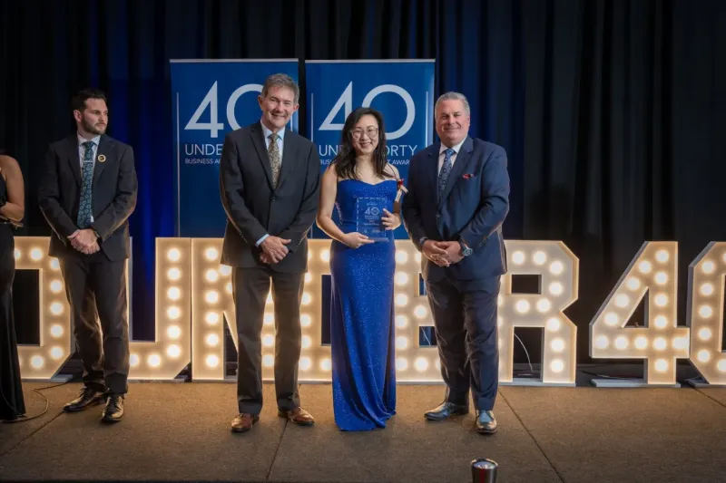 Chang at the 40 Under 40 Awards Ceremony.