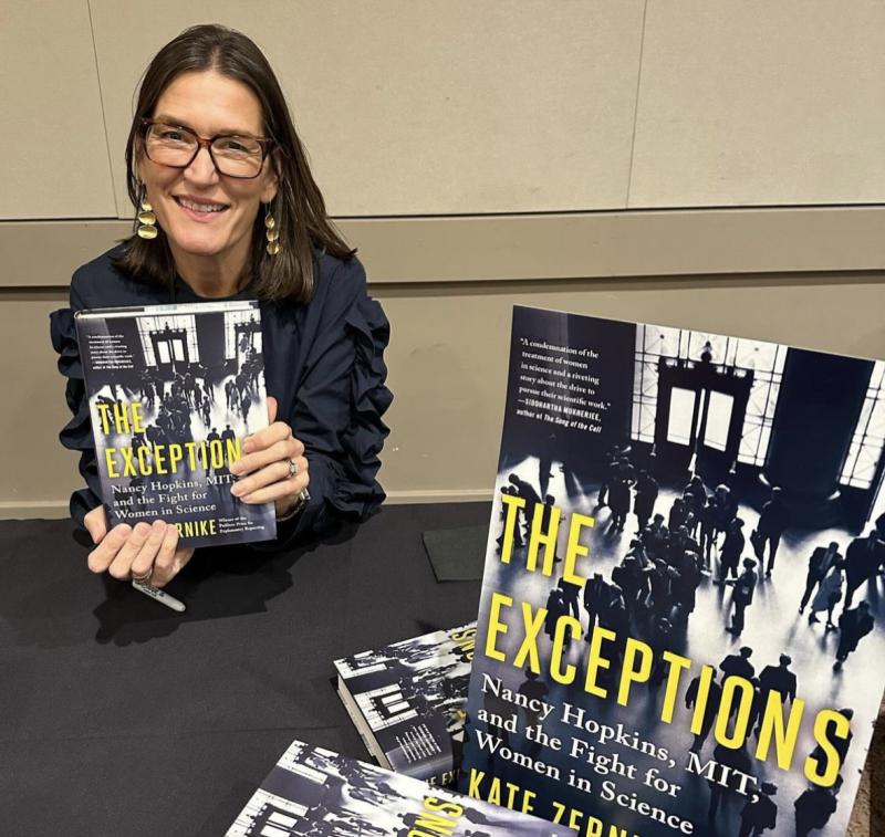 Kate Zernike with The Exceptions in February 2023.