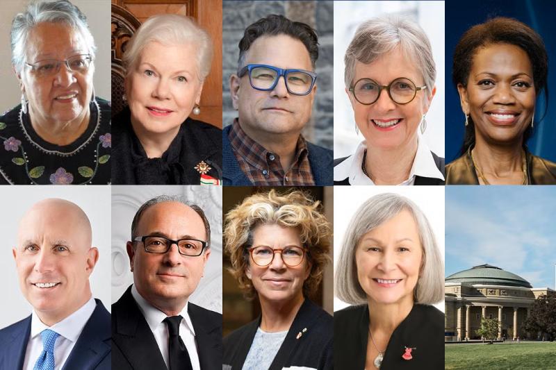 The nine recipients of U of T's 2026 honorary degrees.