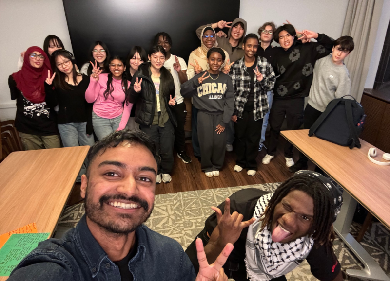 Alphonse Daniel with Hart House's Youth Advisory Council.