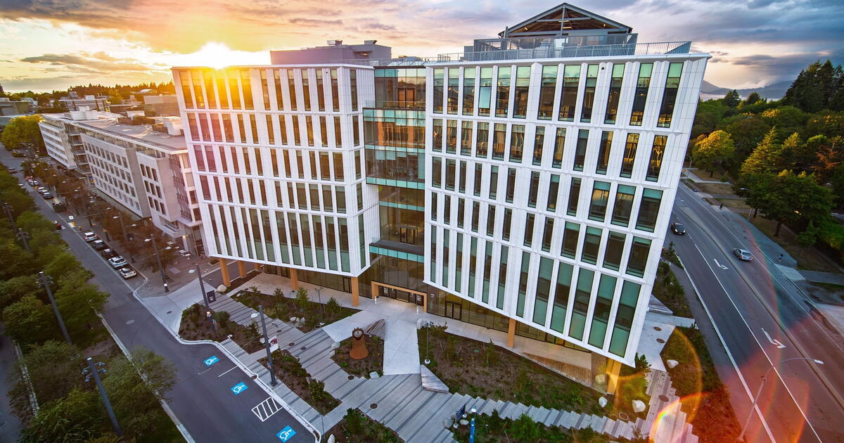 Aerial view of the buildings associated with UBC’s nursing gift announcement.