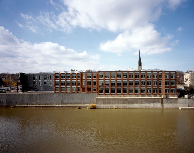 University of Waterloo School of Architecture building beside the Grand River