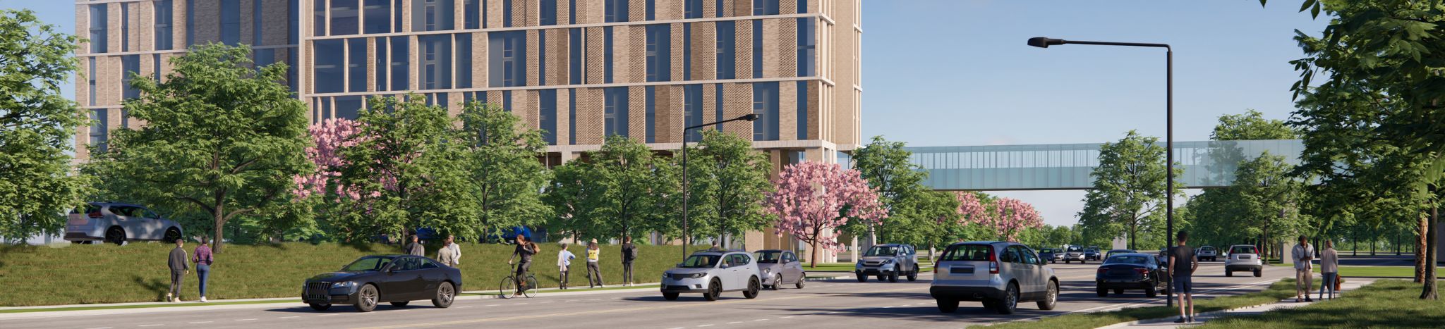 Rendering of the University of Waterloo New Residence Building