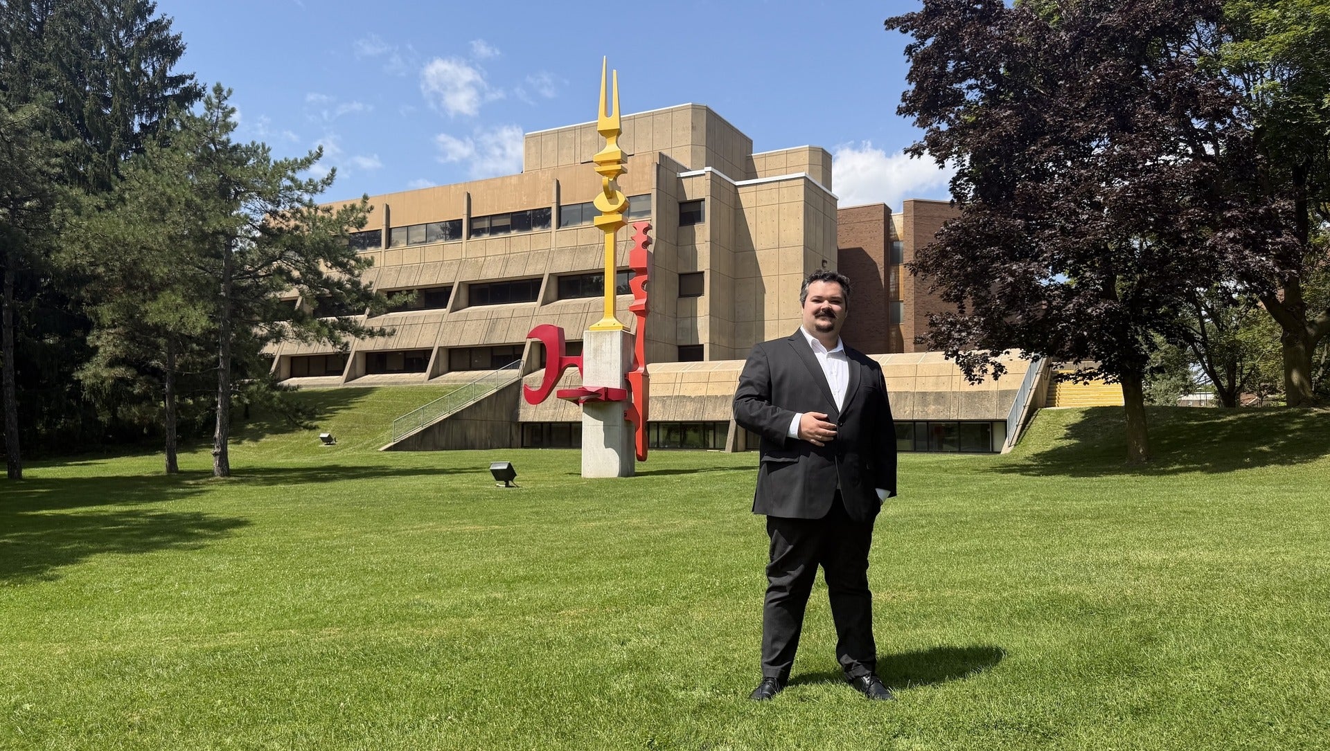 Jacob Oliveira on Waterloo’s campus.
