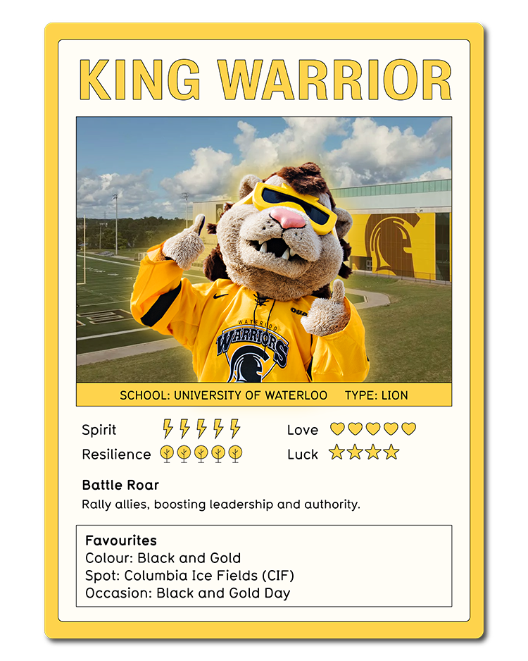 Meet the mascots at the University of Waterloo